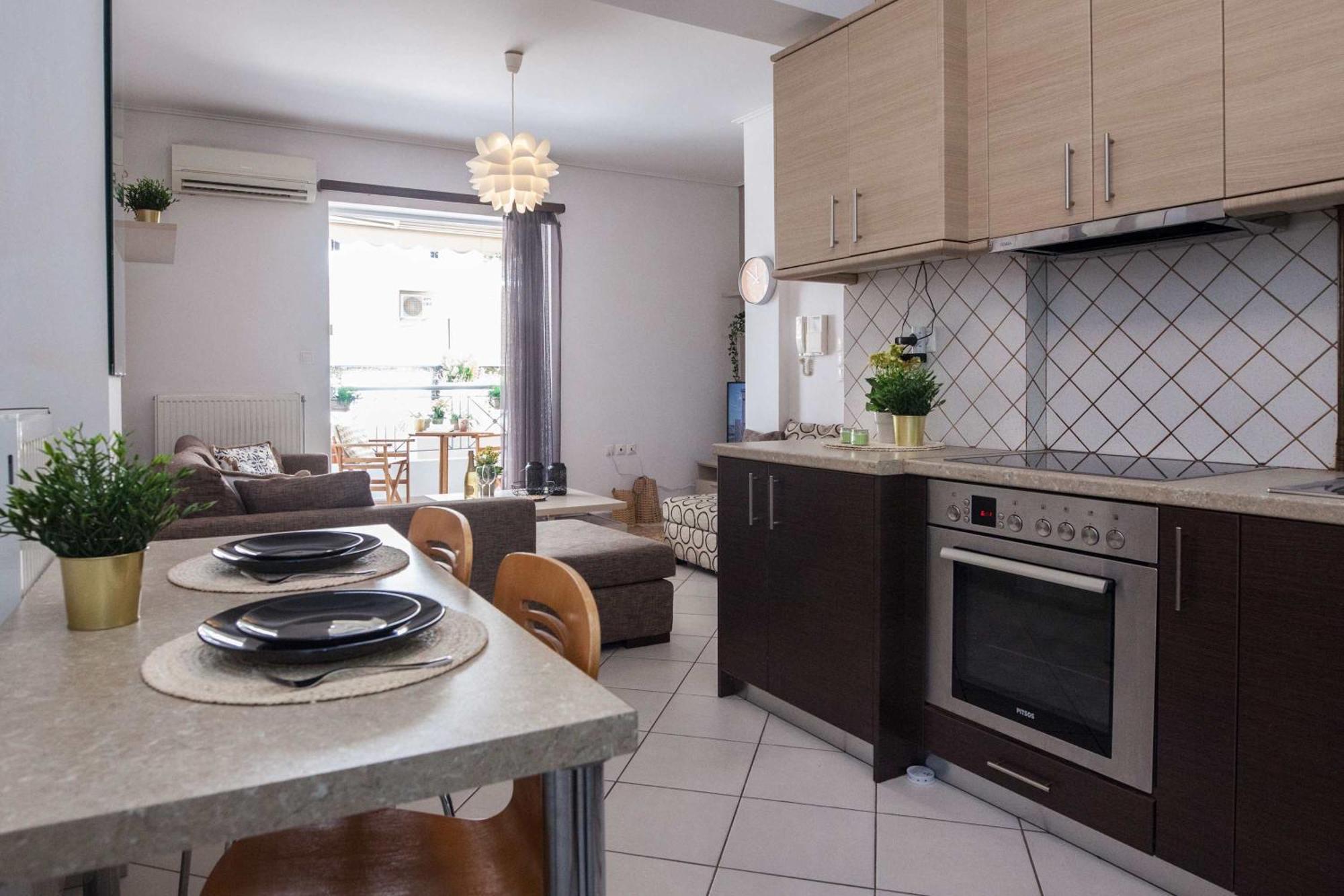 Bright 1 Bd In Ampelokipoi With Balcony Apartment